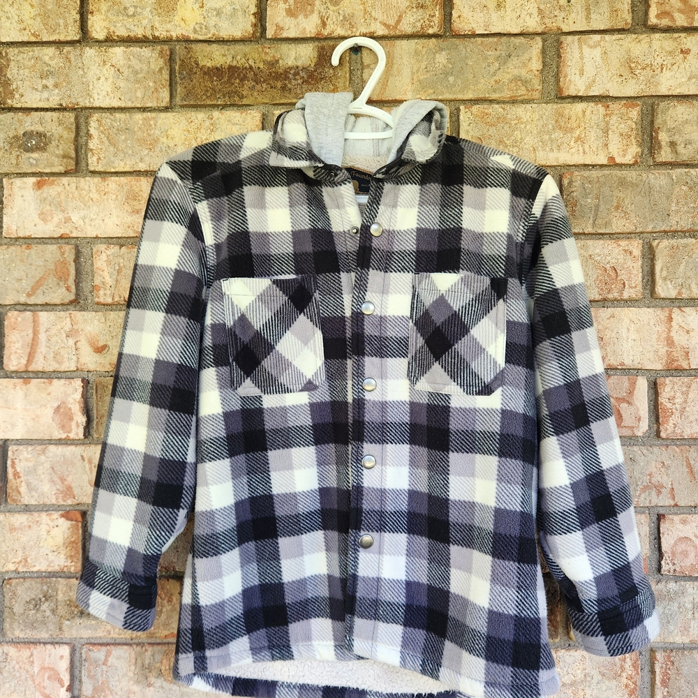 Black and White Plaid Jacket